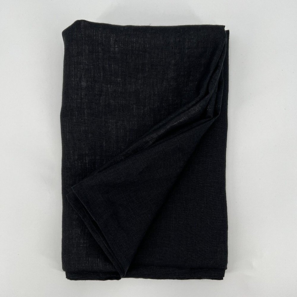 Sleeper Homeware Collection Black Linen Kitchen Tablecloth - One Size - NWT